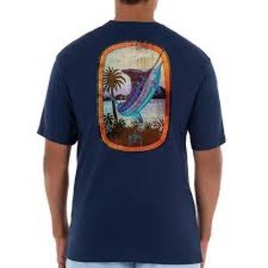 Heather Navy Graphic Tee